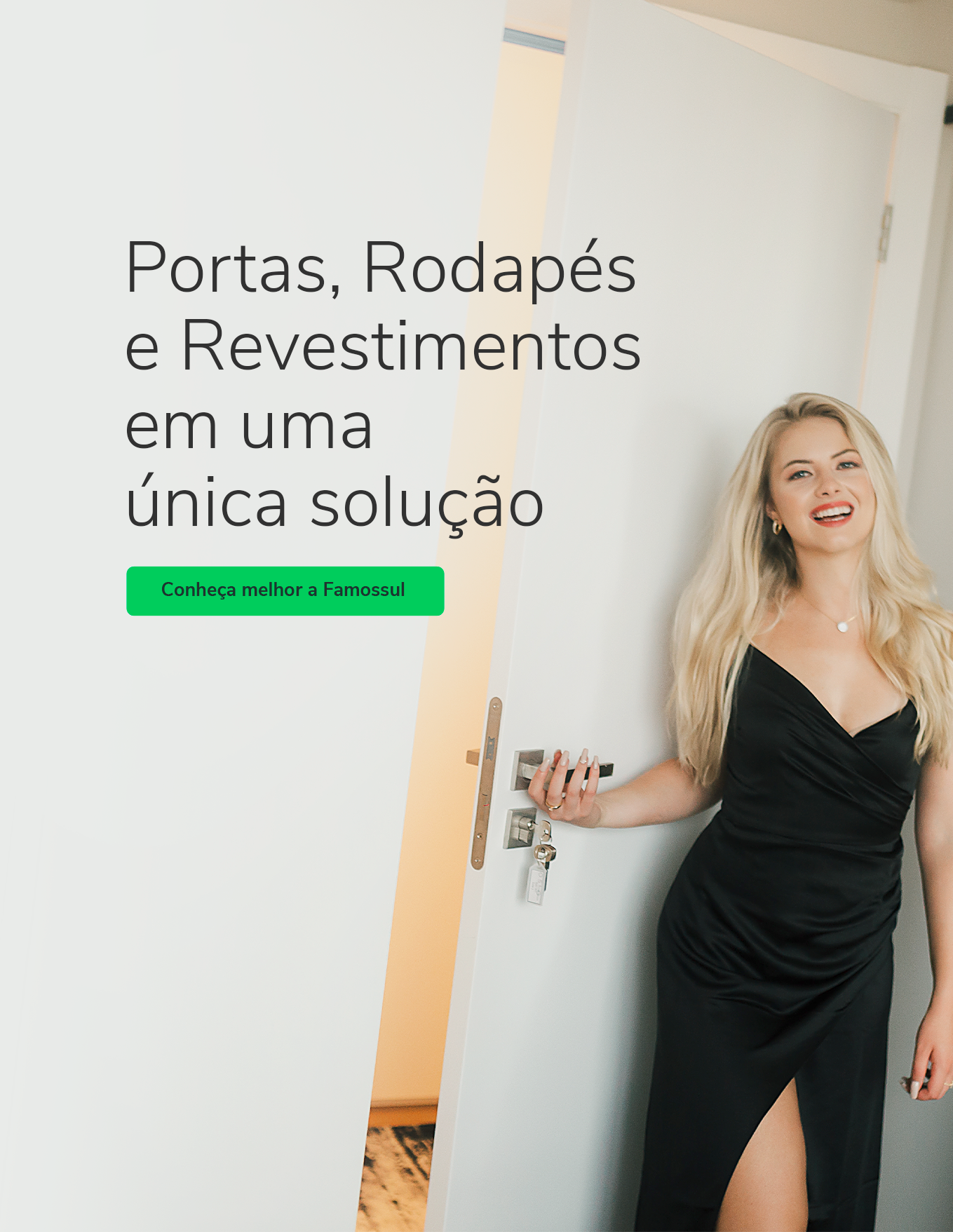 Portas, rodapés e revestimentos em uma única solução