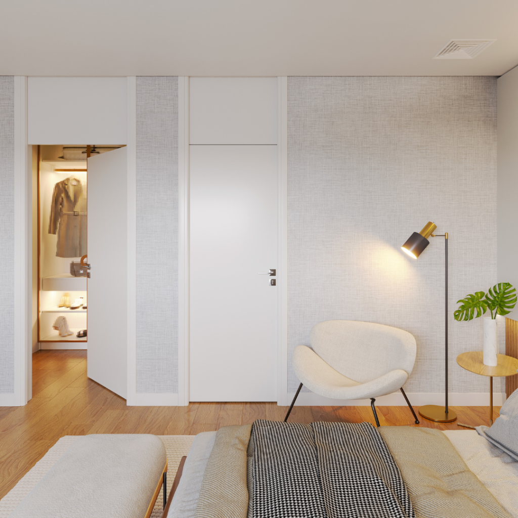 ambiente com porta laqueatto